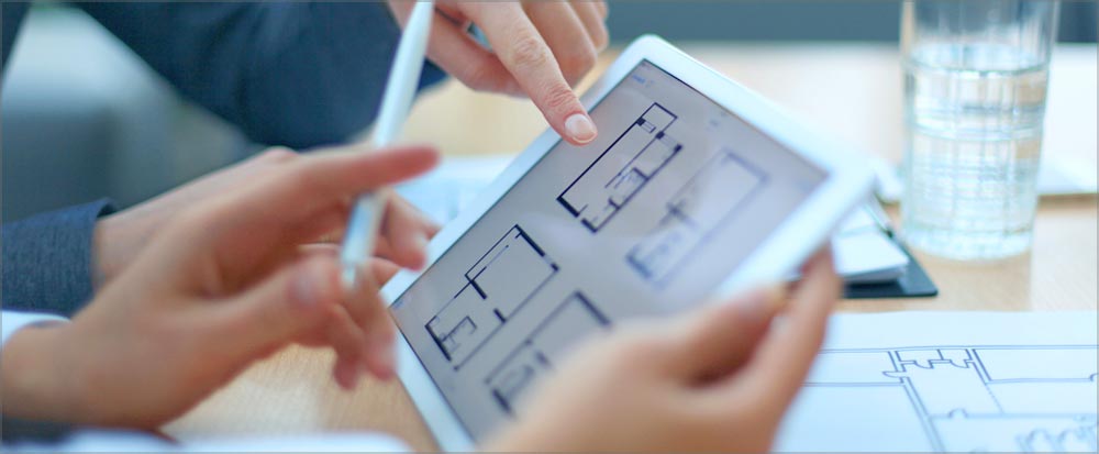 Viewing House Plans on a Tablet